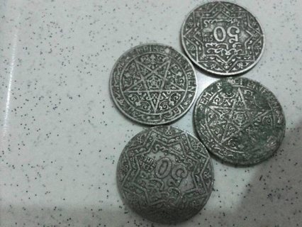 عملات مغربية واجنبية من الفضة و النحاس قديمة 5