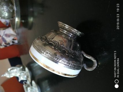 كأس مصنوعة من الفضة والسيراميك 4
