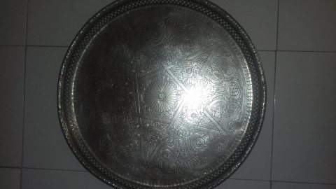 صينية النجمة المغربية ديال الفضة قديمة  2