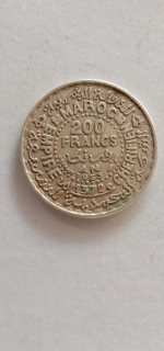 قطعة نقدية قديمة 200 فرنك 
