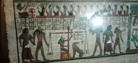 لوحة فنية فرعونية قديمة لها دلالات ومعاني  3