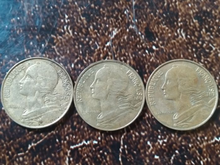 تلات قطع نقدية 20 سنت فرنسا