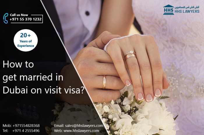 إتمام اجراءات الزواج بالفيزا السياحية في دبي