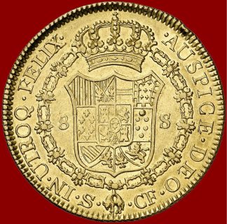 عملة اسبانية لكارلوس 3 راجعة لعام 1773 2