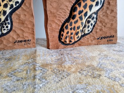 لوحتان  اصليتان مختومتان على خشب الزان للفنانة البرازيلية سيكويرا 4