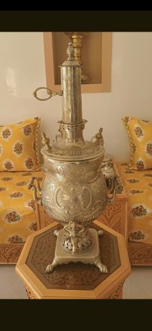 Samovar السماور المغربي القديم. المعدن الحر. من عمل علال السقاط  2