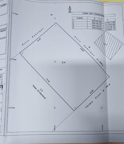 قطعة أرضية T45للبيع 3واجهات مساحتها 734متر، 2