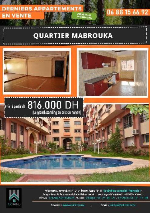 Appartement à vendre à Marrakech