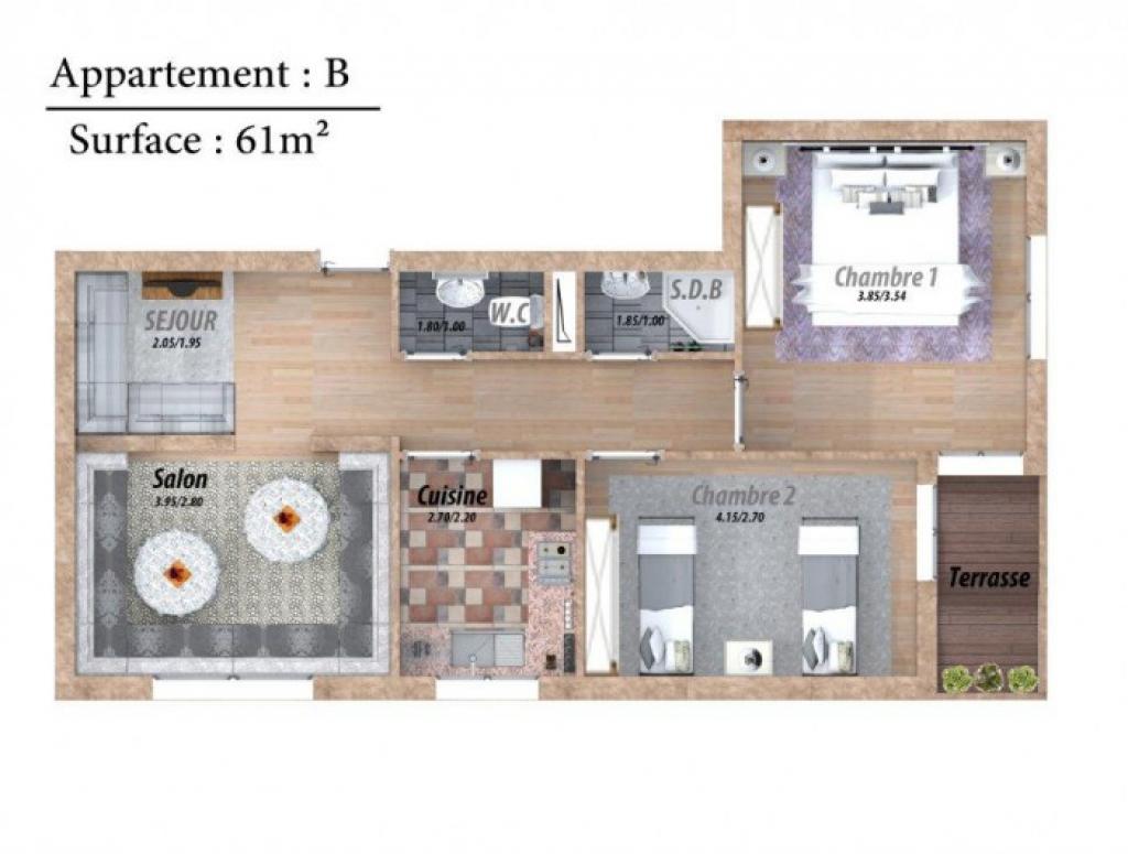 Appartement à vendre à casablanca, Californie