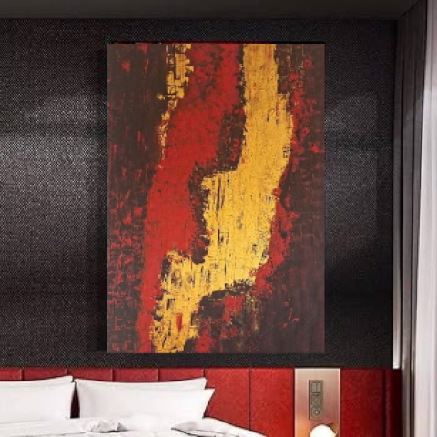 Original Abstract Painting – Shqouq Al-Rouh (Cracks of the Soul)  2