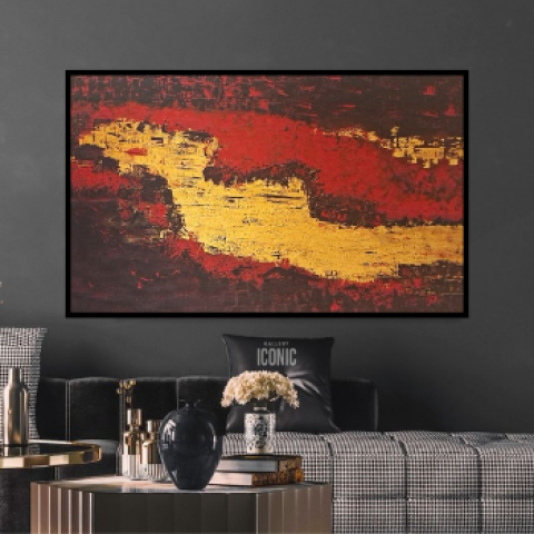 Original Abstract Painting – Shqouq Al-Rouh (Cracks of the Soul)  7