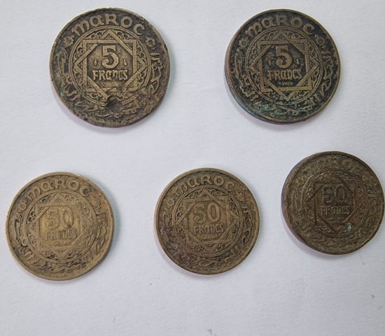 مجموعة رائعة من العملات المغربية القديمة 3