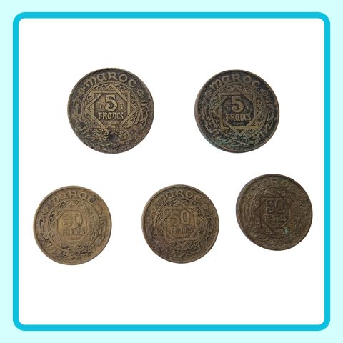 مجموعة رائعة من العملات المغربية القديمة