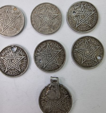 مجموعة رائعة من العملات المغربية القديمة 1 فرنك 1951 3