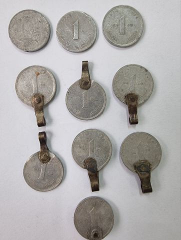 مجموعة رائعة من العملات المغربية القديمة فرنك 1 2