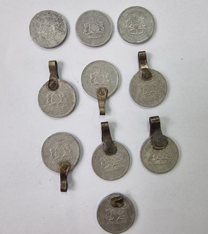 مجموعة رائعة من العملات المغربية القديمة فرنك 1 3