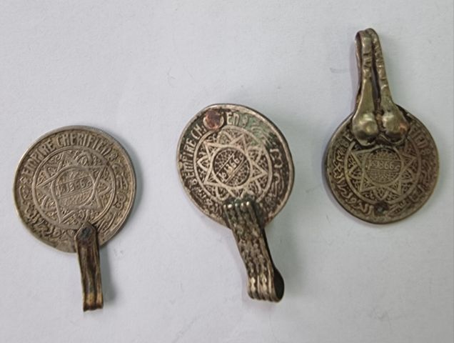 مجموعة رائعة من العملات المغربية القديمة 3 قطع 3