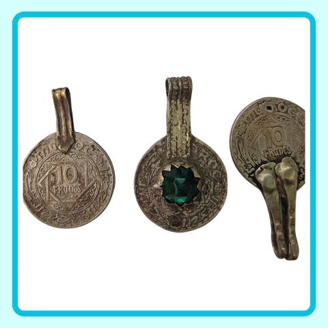 مجموعة رائعة من العملات المغربية القديمة 3 قطع