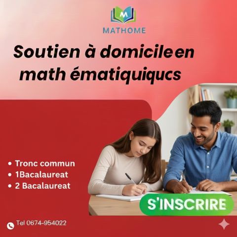 Soutien a domicile en mathématique