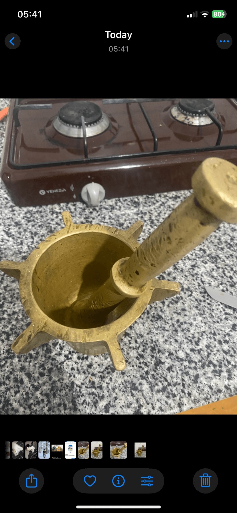 مهراز نحاسي قديم لأكثر من 100 سنة متوارث ابا عن جد  2