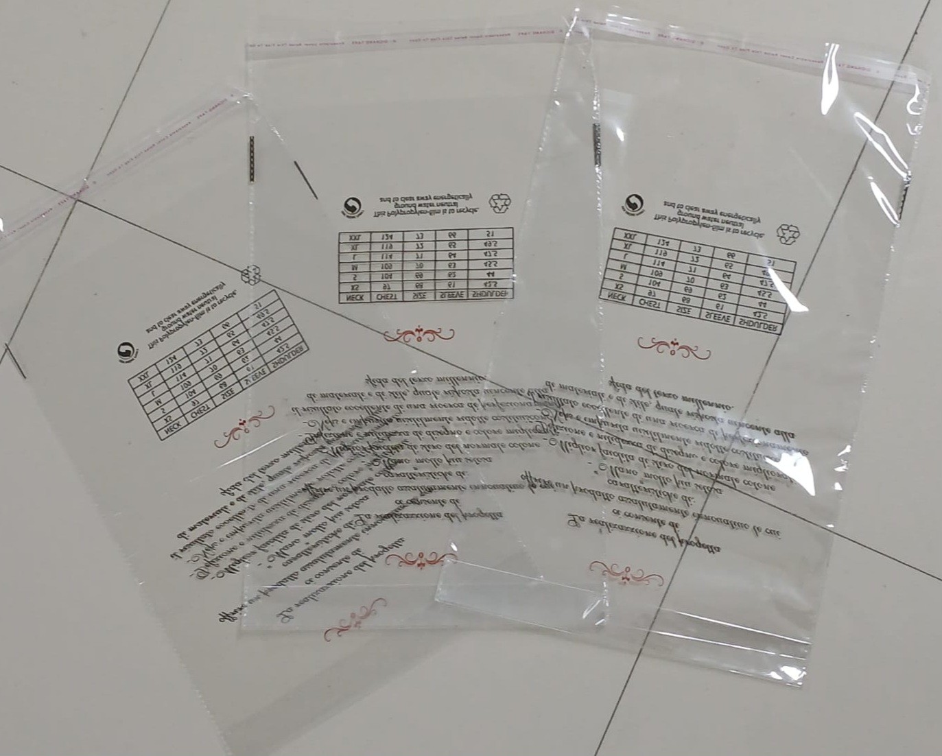 rouleaux et sachets en polypropylène (PP)