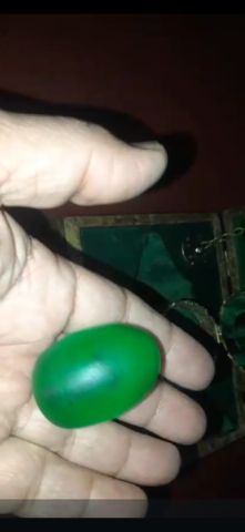 ياقوتة خضراء اصلية تحفة نادرة