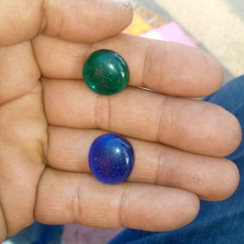 ياقوتة خضراء اصلية تحفة نادرة 4