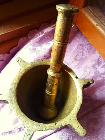 مهراز نحاسي مصاحب لعصا  اصلي قديم  2