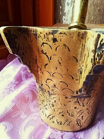 مهراز نحاسي مصاحب لعصا  اصلي قديم  4