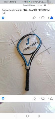 Raquette de tennis SNAUWAERT ERGONOM L-4 avec sac original 