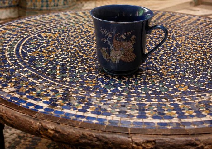 قطع خزفية قديمة أصلية من طاووس الحر  10