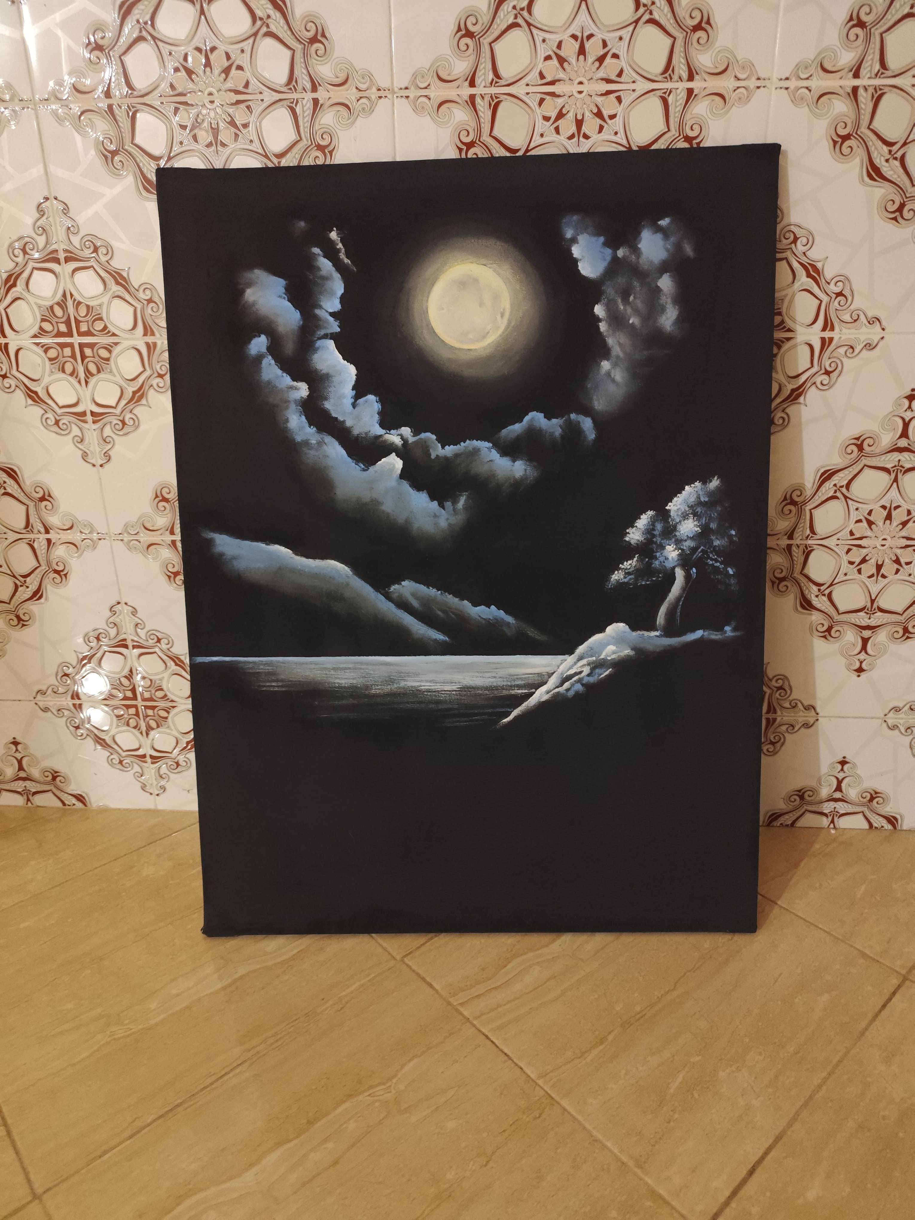 لوحة أكريليكية بمقاس 90cm×70cm