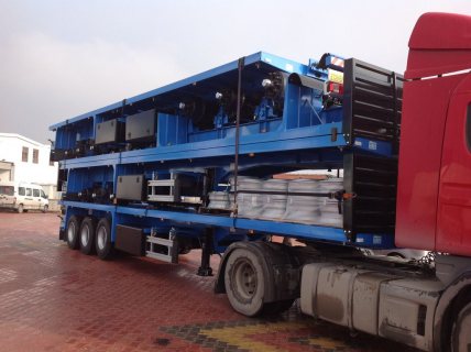 العربات نصف المقطورة عربة مقطورة مسطحة، Flatbed Trailer for Container